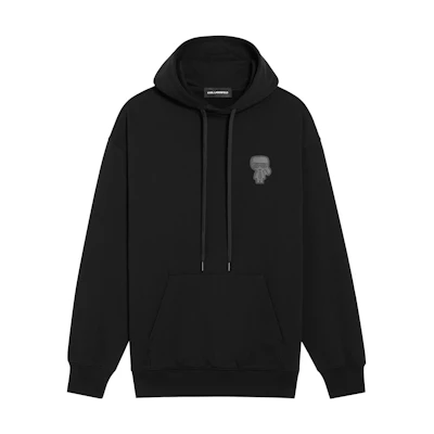 Karl Lagerfeld Oversized Letter Print Sweatshirt Unisex - Black 1K3C50603853