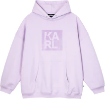 Karl Lagerfeld Purple Hoodie Unisex Outdoor Casual Solid Letter Print Pullover 1K3C50603935 Karl Lagerfeld Purple Hoodie Unisex Outdoor Casual Solid Letter Print Pullover 1K3C50603935