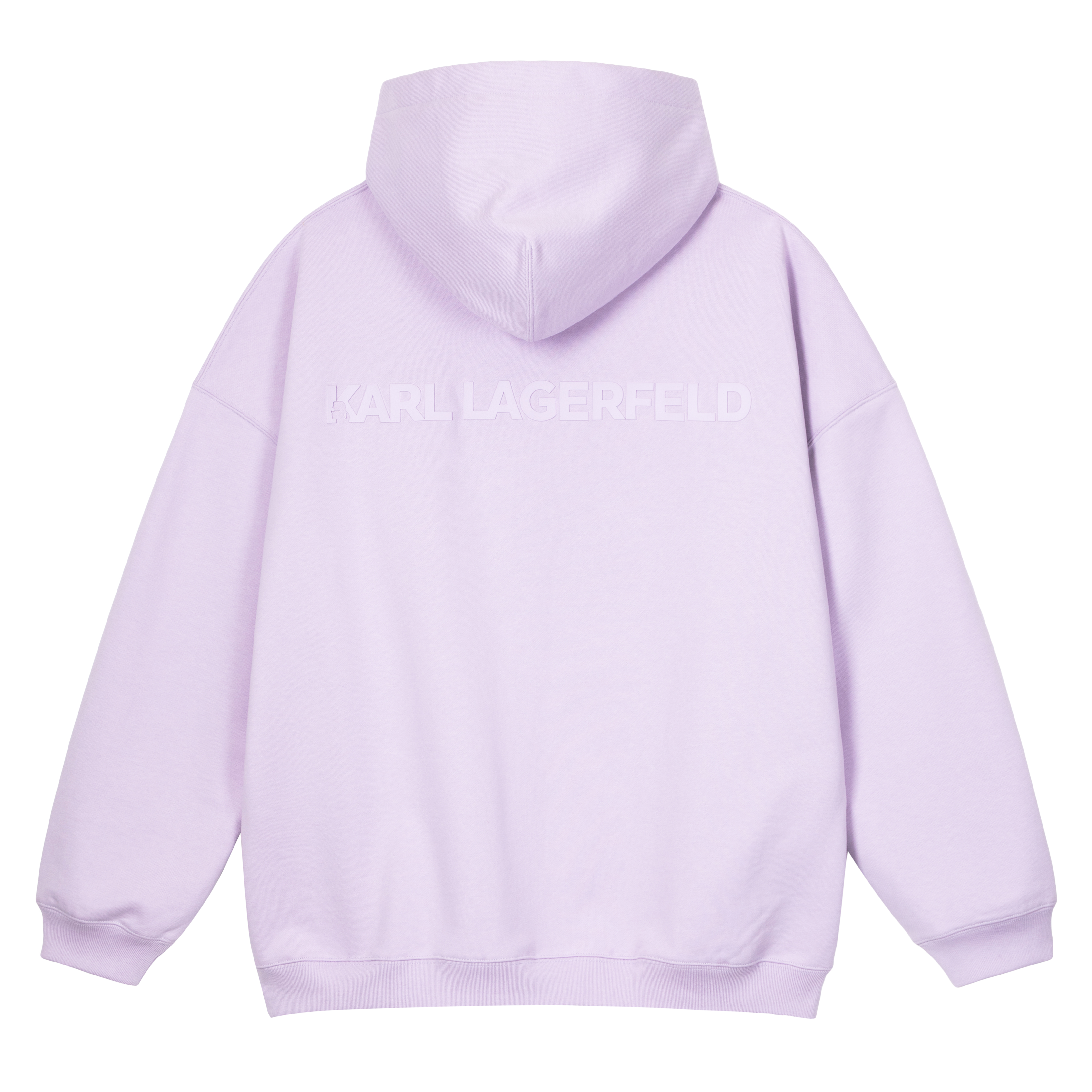 Lookbook Karl Lagerfeld Hoodie Ungu Unisex Outdoor Kasual Polos Print Huruf Pullover 1K3C50603935