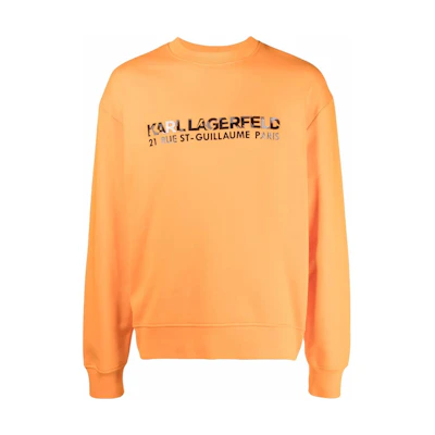 Karl Lagerfeld Purple Print Crewneck Sweatshirt Orange - Casualwear 216M1805529529