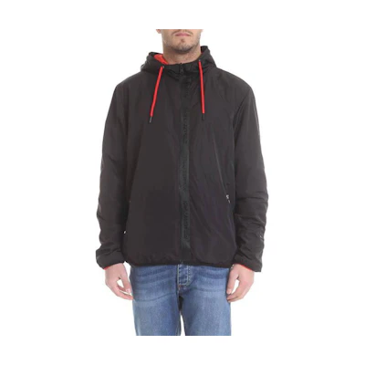 Karl Lagerfeld Reversible Zip-Up Hoodie Jacket Black 505014591915990