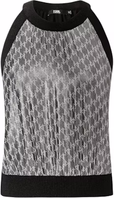 Karl Lagerfeld Silver Geometric Print Slim Fit Sleeveless Tank Top Women 231L2201 Buy Karl Lagerfeld Silver Geometric Print Slim Fit Sleeveless Tank Top Women 231L2201