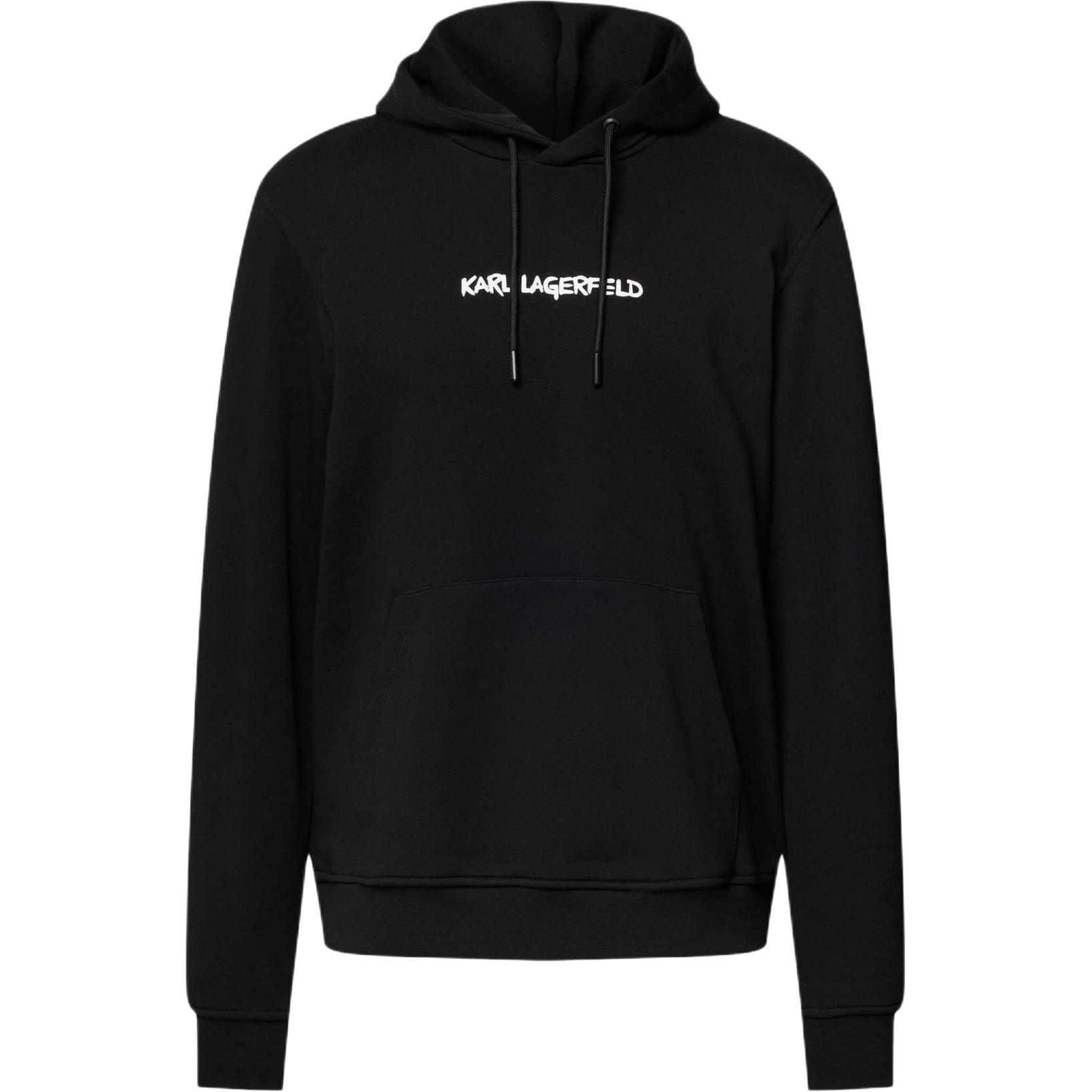 Karl Lagerfeld Slim Fit Hoodie with Micro Logo - Black 705401531900990