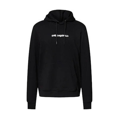 Karl Lagerfeld Slim Fit Hoodie with Micro Logo - Black 705401531900990
