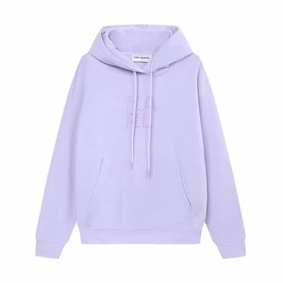 Karl Lagerfeld Solid Color Hoodie with Letter Print Unisex 1K2D50603805503