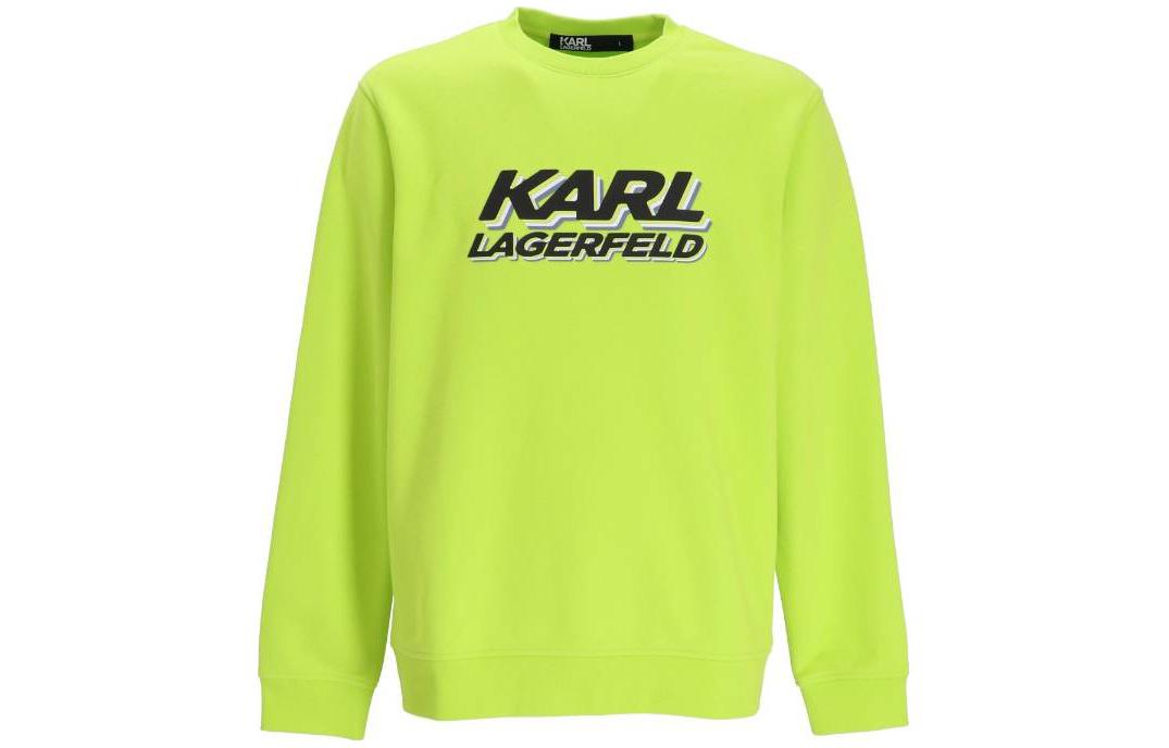 Karl Lagerfeld Solid Logo Crewneck Sweatshirt Green () 705080523910-120