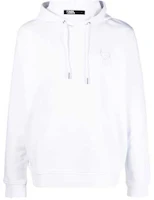 Karl Lagerfeld Solid Logo Print Casual Hoodie White - 705405521900010 Karl Lagerfeld Solid Logo Print Casual Hoodie White - 705405521900010