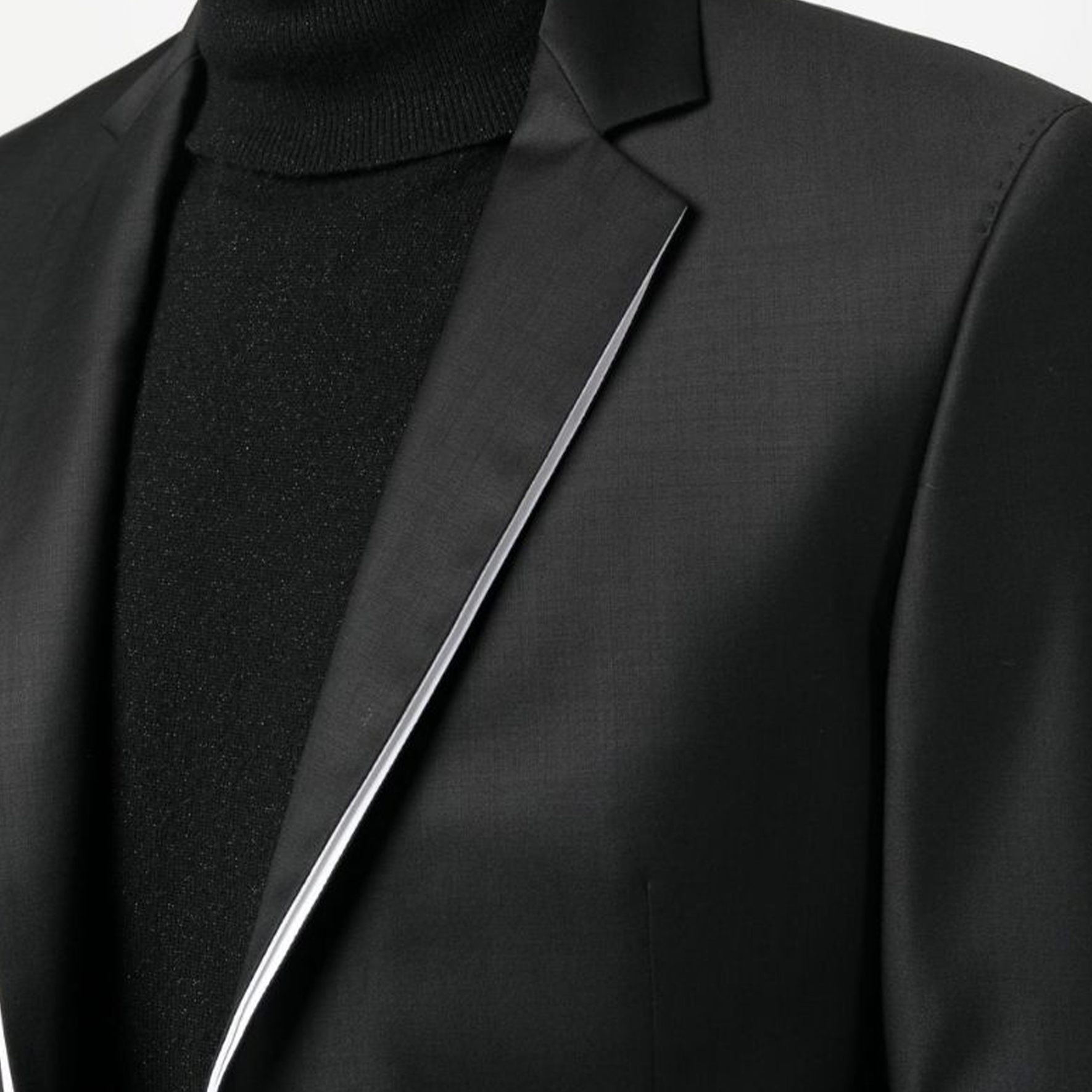 Details for カール ラガーフェルド SS23 ブラックブレザー コントラストトリム ビジネス用 155261521096