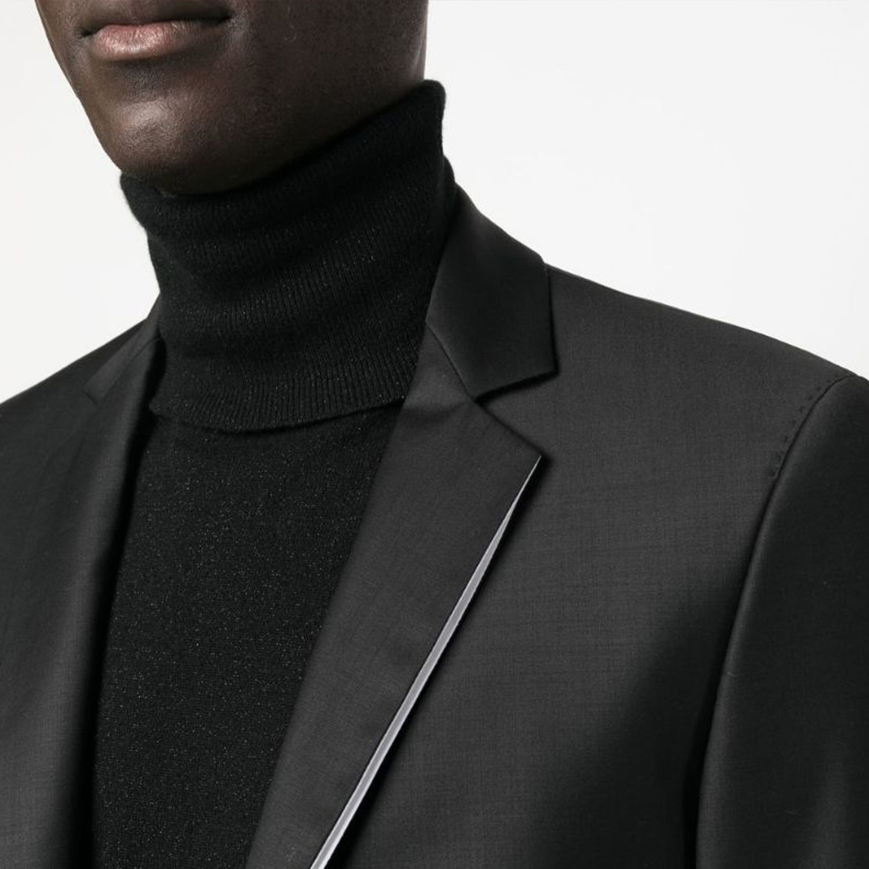 Sizing カール ラガーフェルド SS23 ブラックブレザー コントラストトリム ビジネス用 155261521096