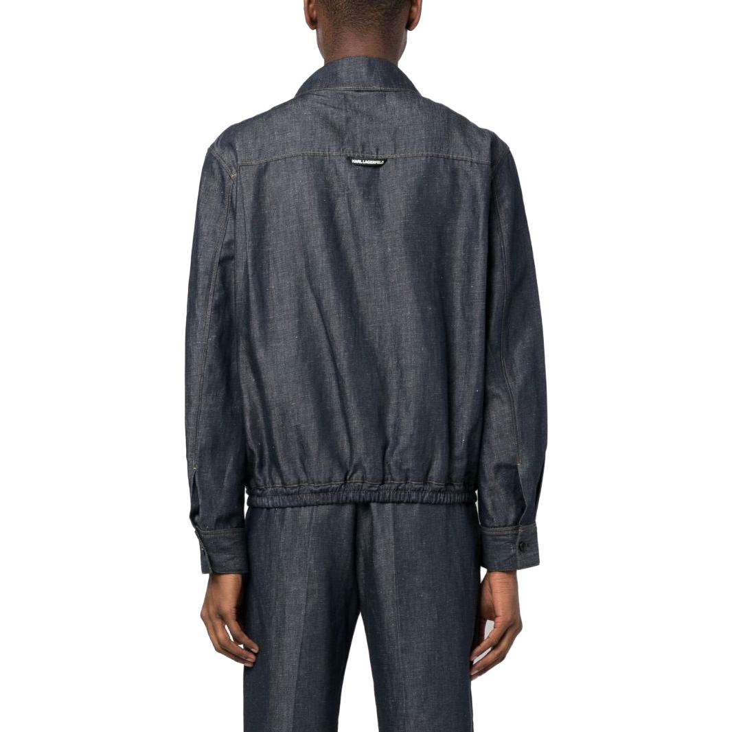 KARL LAGERFELD SS23  Solid Color Zip-Up Jacket with Collar. 231M1400390 圖 4