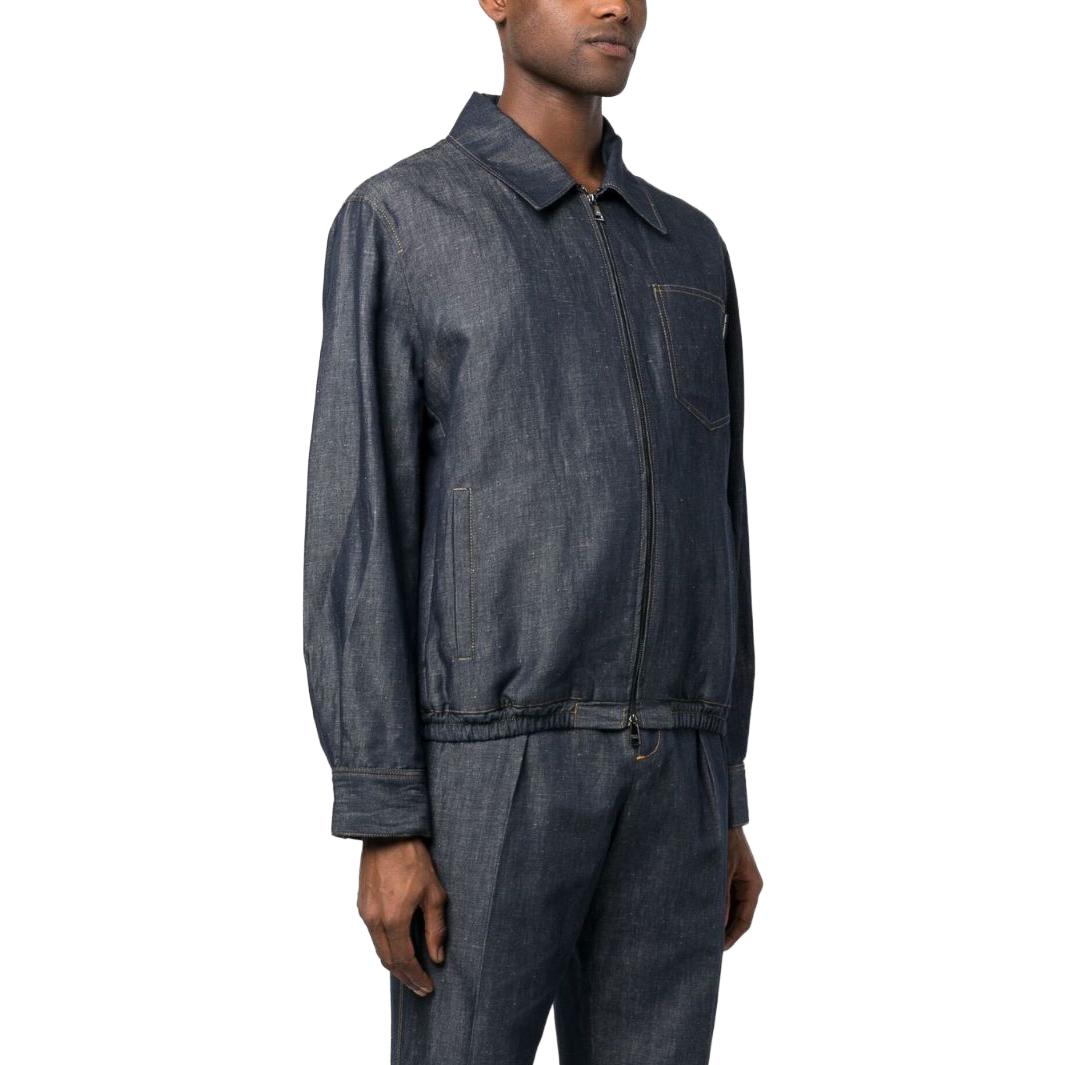 KARL LAGERFELD SS23  Solid Color Zip-Up Jacket with Collar. 231M1400390 圖 5