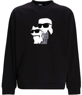 KARL LAGERFELD SS23 Black Graphic Print Crewneck Long Sleeve Sweatshirt Men 705063534940-990 Buy KARL LAGERFELD SS23 Black Graphic Print Crewneck Long Sleeve Sweatshirt Men 705063534940-990