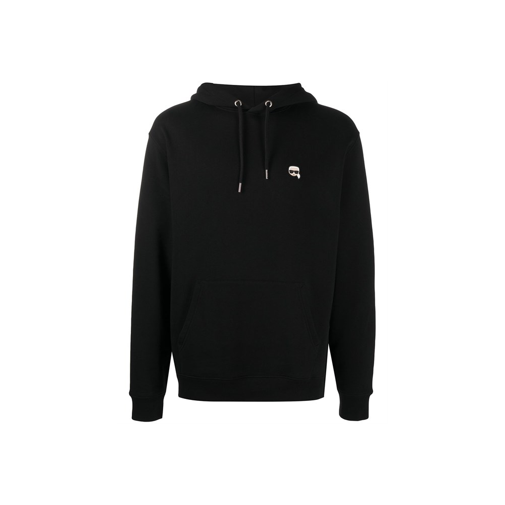 Karl Lagerfeld SS23 Black Logo Casual Pullover Sweatshirt 205M1811999