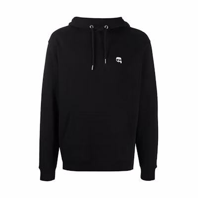 Karl Lagerfeld SS23 Black Logo Casual Pullover Sweatshirt 205M1811999