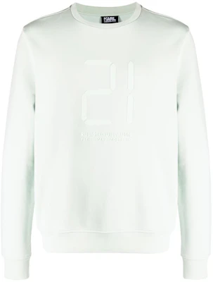 Karl Lagerfeld SS23 浮雕數字粉綠色圓領衛衣 男款 KL210024510510 Buy Karl Lagerfeld SS23 浮雕數字粉綠色圓領衛衣 男款 KL210024510510