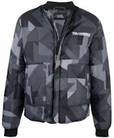 Karl Lagerfeld SS23 Grey Patchwork Logo Print Casual Jacket for Men 216M1501P10 Karl Lagerfeld SS23 Grey Patchwork Logo Print Casual Jacket for Men 216M1501P10