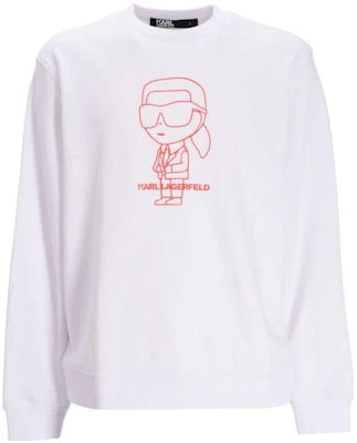 Karl Lagerfeld SS23 徽標印花白色套頭衫 70540953190010 Buy Karl Lagerfeld SS23 徽標印花白色套頭衫 70540953190010