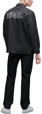 KARL LAGERFELD SS23 Men’s Black Denim Jacket with Graphic Print 230M1603999 Shop KARL LAGERFELD SS23 Men’s Black Denim Jacket with Graphic Print 230M1603999