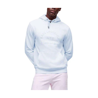 Karl Lagerfeld SS23 Solid 3D Logo Aquamarine Sweatshirt Casual Wear KL235478606