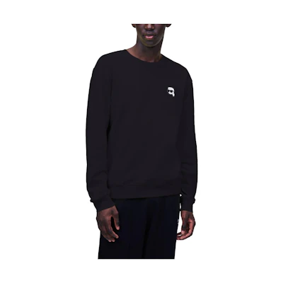 Karl Lagerfeld SS23 Solid Logo Crewneck Sweatshirt Black 230M1801999