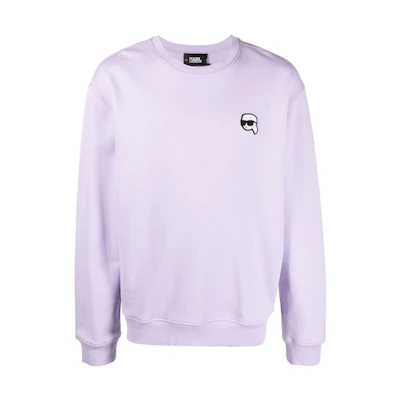 Karl Lagerfeld SS23 Solid Purple Crewneck Sweatshirt Long Sleeve 230M1801066