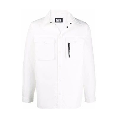 Karl Lagerfeld SS23 White Logo Print Casual Jacket 505015051251010