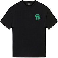 KARL LAGERFELD SS24 Black Crewneck T-Shirt with Embroidered Logo. 241N1719 KARL LAGERFELD SS24 Black Crewneck T-Shirt with Embroidered Logo. 241N1719