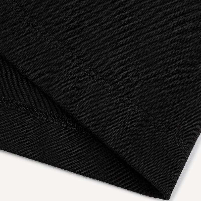 Details for KARL LAGERFELD SS24  Black Crewneck T-Shirt with Embroidered Logo. 241N1719