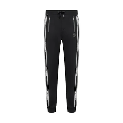 KARL LAGERFELD SS24 Black Side Stripe Logo Jogger Sweatpants. 705057521900990