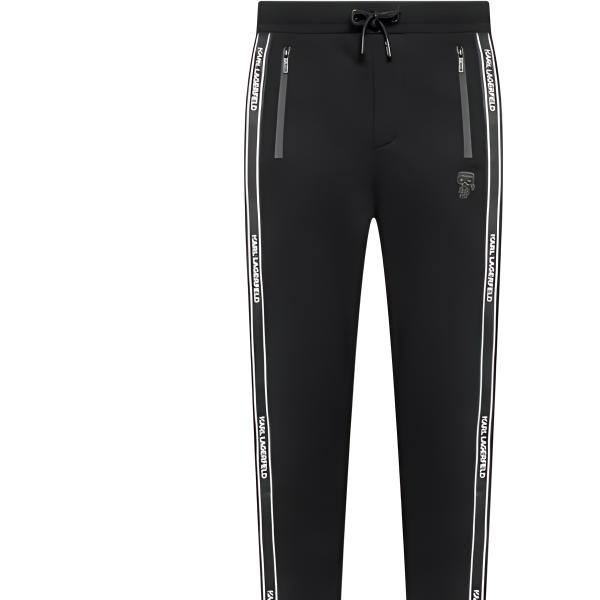 Lookbook KARL LAGERFELD SS24  Black Side Stripe Logo Jogger Sweatpants. 705057521900990
