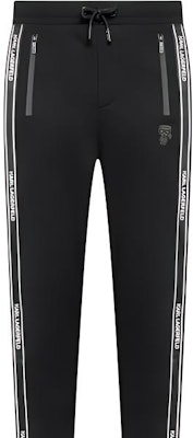 KARL LAGERFELD SS24 Black Side Stripe Logo Jogger Sweatpants. 705057521900990 Lookbook KARL LAGERFELD SS24 Black Side Stripe Logo Jogger Sweatpants. 705057521900990