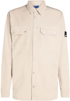 Karl Lagerfeld SS24 Beige Single-Breasted Jacket with Logo Patch 245D1403329 Karl Lagerfeld SS24 Beige Single-Breasted Jacket with Logo Patch 245D1403329