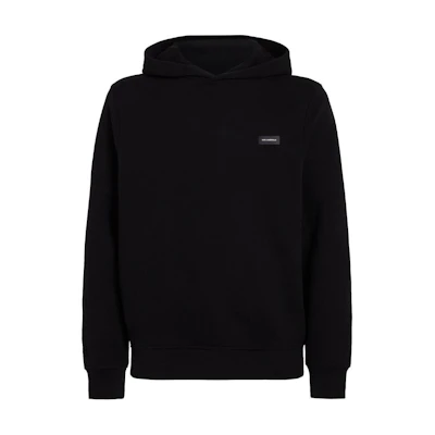 Karl Lagerfeld SS24 Black Hoodie with Logo Embroidery 245M2111999