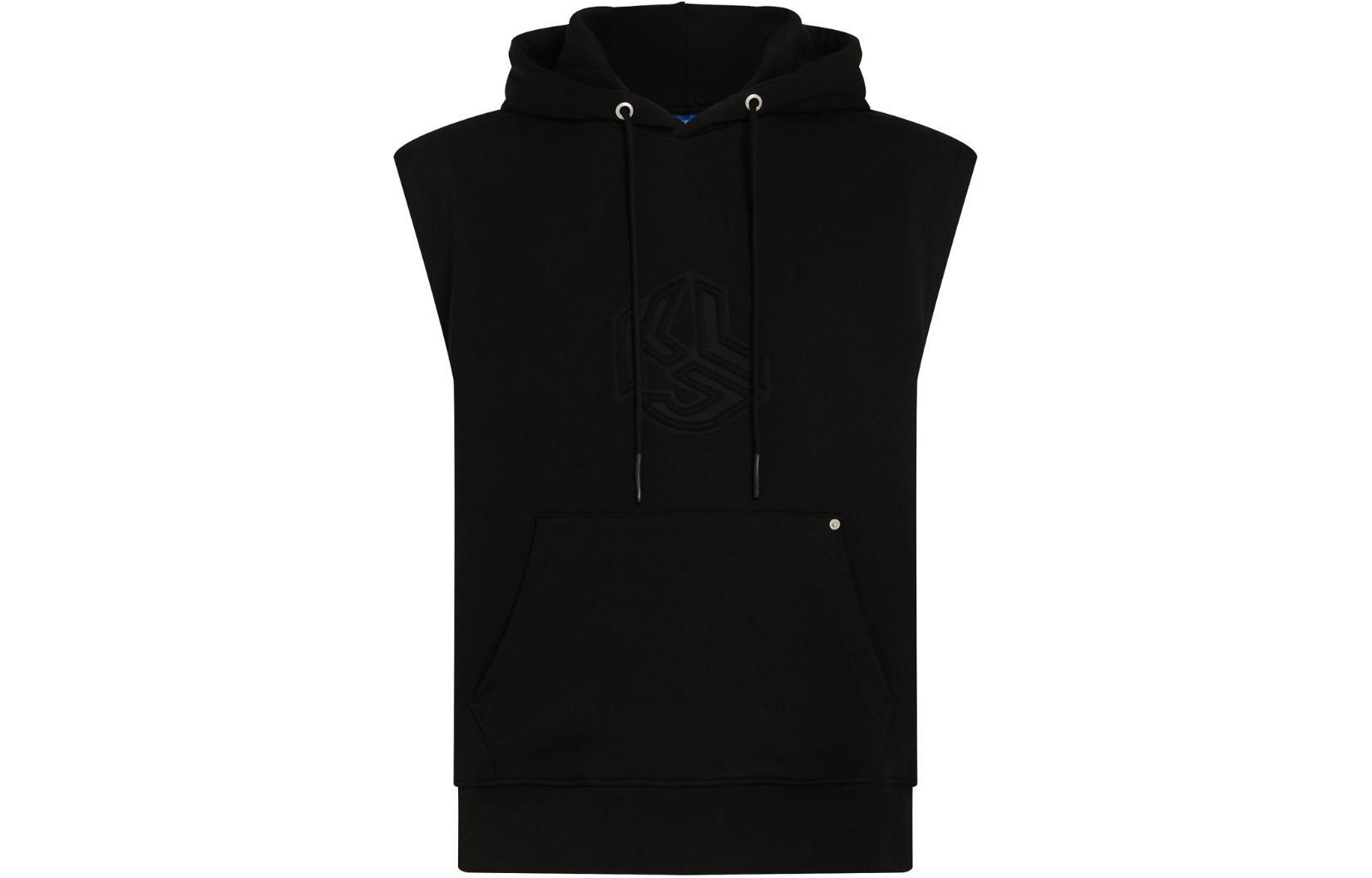 Karl Lagerfeld SS24 Black Sleeveless Hoodie 241D1804101