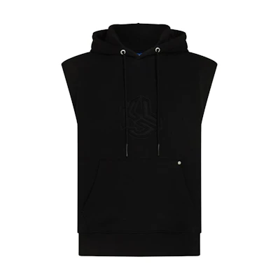 Karl Lagerfeld SS24 Black Sleeveless Hoodie 241D1804101