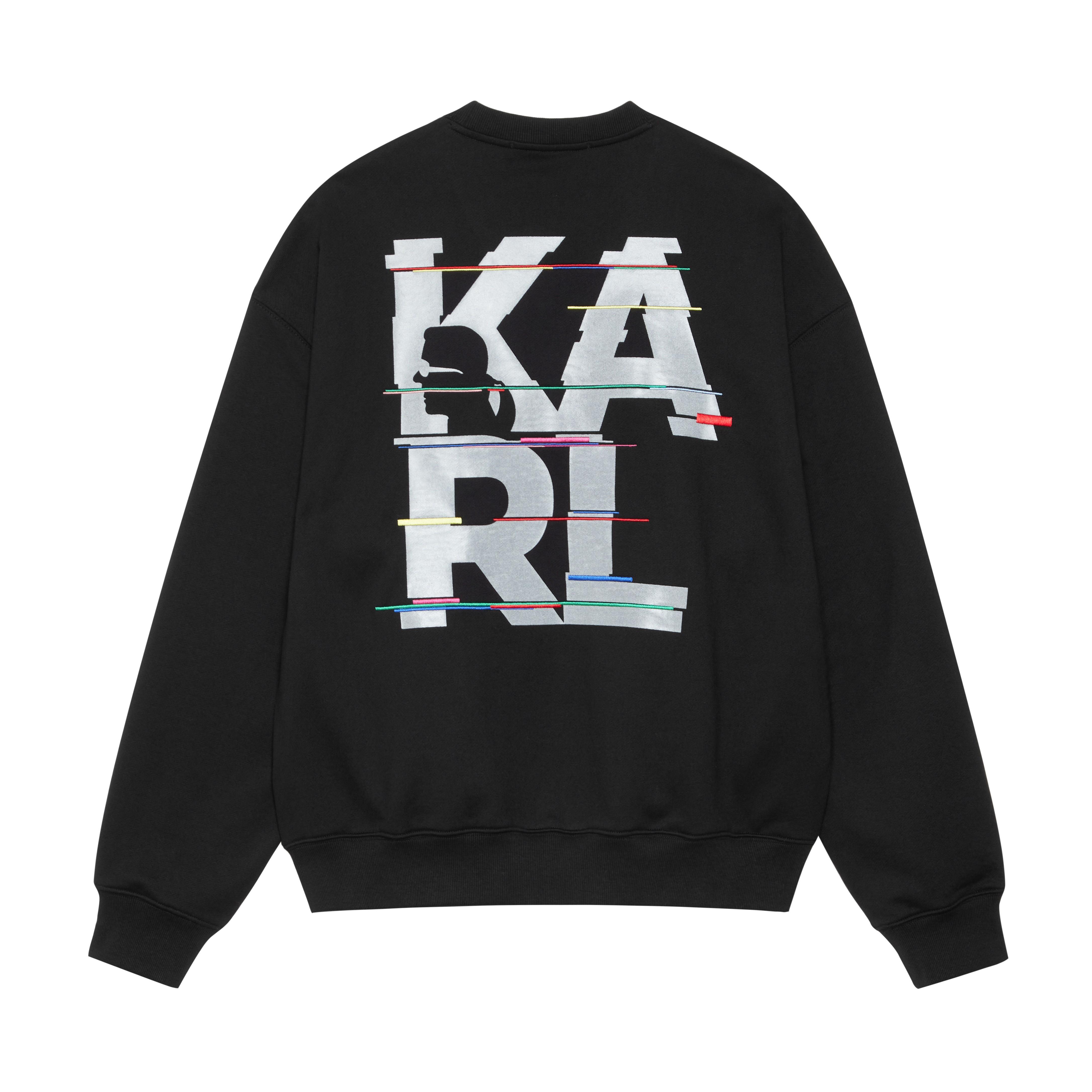 Karl Lagerfeld Unisex Logo Print Back Sweatshirt 1K3C50603837