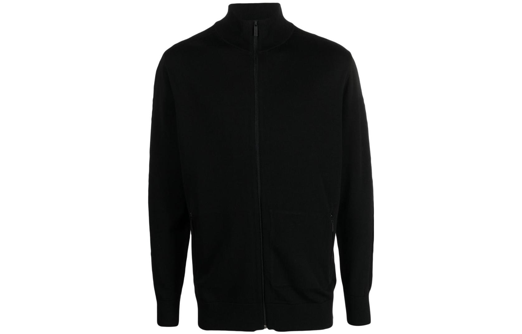 Karl Lagerfeld Urban Street High-Neck Zip-Up Jacket Black 655033534304