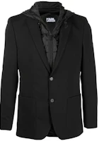 Karl Lagerfeld Urban Street Layered Single-Breasted Jacket Black 155384105210990 Karl Lagerfeld Urban Street Layered Single-Breasted Jacket Black 155384105210990