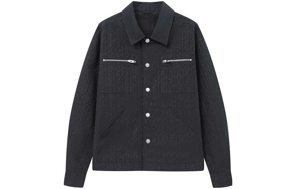 Karl Lagerfeld Urban Street Logo Print Long Sleeve Jacket Unisex 1K1D50101838001