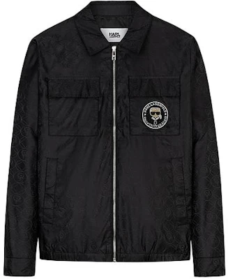 Karl Lagerfeld Urban Street Social Logo Patch Jacket Black Long Sleeve 1K1B70109551 Buy Karl Lagerfeld Urban Street Social Logo Patch Jacket Black Long Sleeve 1K1B70109551