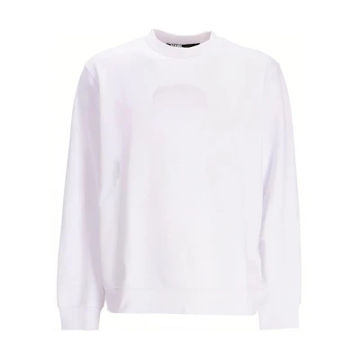 Karl Lagerfeld White Crewneck Graphic Print Long-Sleeve Sweatshirt 70540054190010