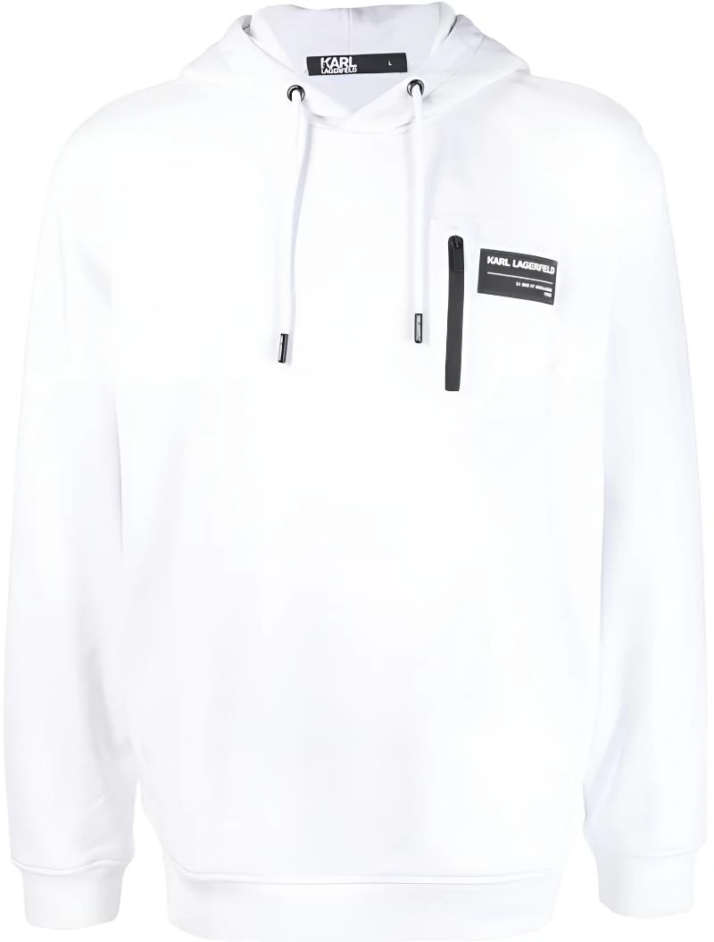 karl-lagerfeld-white-solid-applique-drawstring-pullover-hoodie-705085531900
