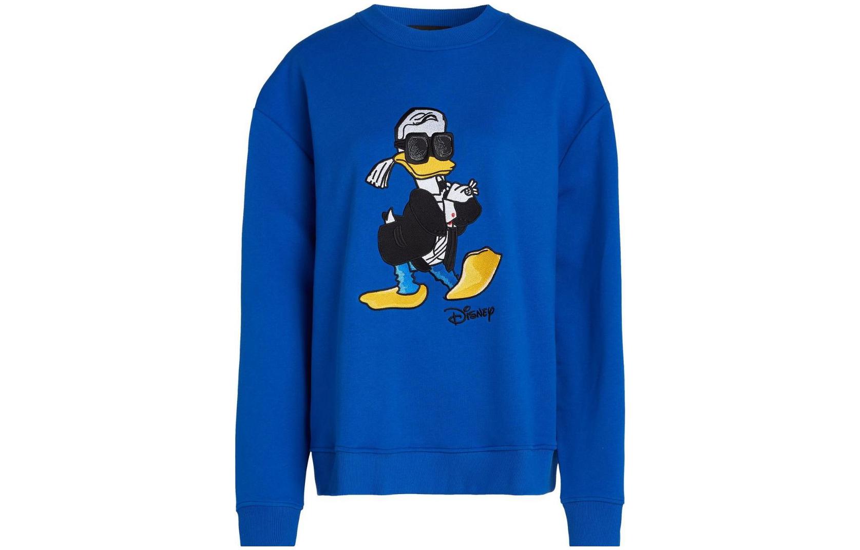 Karl Lagerfeld Disney Logo Crewneck Sweatshirt Blue 231M1892658