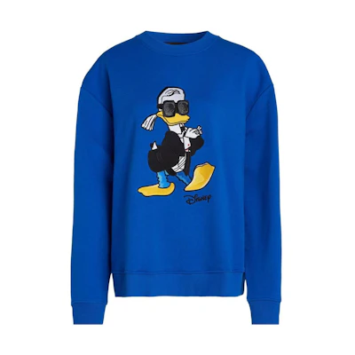Karl Lagerfeld Disney Logo Crewneck Sweatshirt Blue 231M1892658