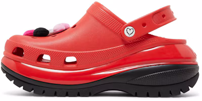 Lookbook 卡羅爾G合作款Crocs Mega Crush紅色拖鞋 207696-8C1