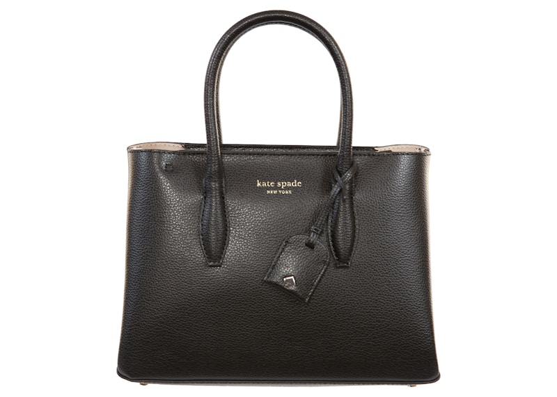 Kate Spade Eva Leather Top Zip Satchel Bag Small Black