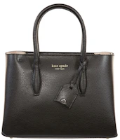 Kate Spade Eva Leather Top Zip Satchel Bag Small Black Kate Spade Eva Leather Top Zip Satchel Bag Small Black