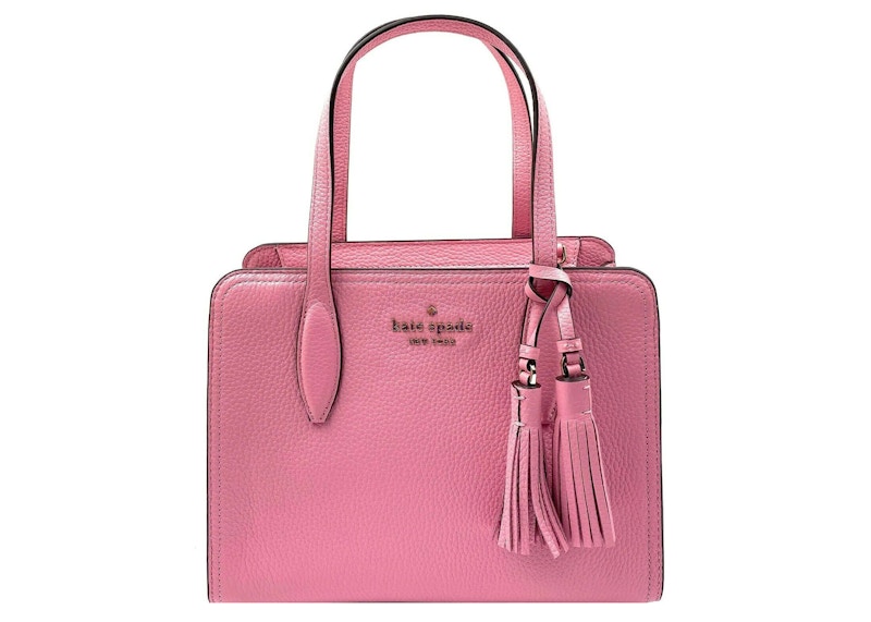 Kate Spade Rowe Leather Top Zip Satchel Bag Small Bright Carnation Pink
