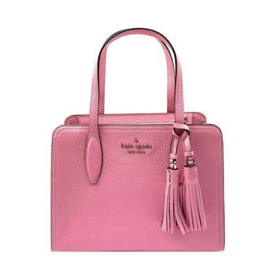 Kate Spade Rowe Leather Top Zip Satchel Bag Small Bright Carnation Pink