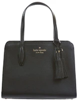 Kate Spade Rowe Leather Top Zip Satchel Bag Small Black Kate Spade Rowe Leather Top Zip Satchel Bag Small Black